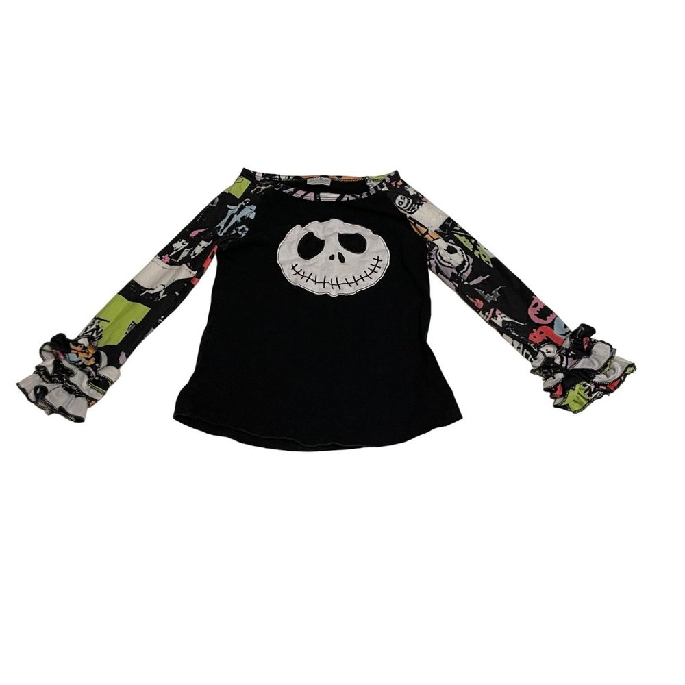 Boutique Size Medium Nightmare Before Christmas Black Jack Skeleton Shirt #U-4-8